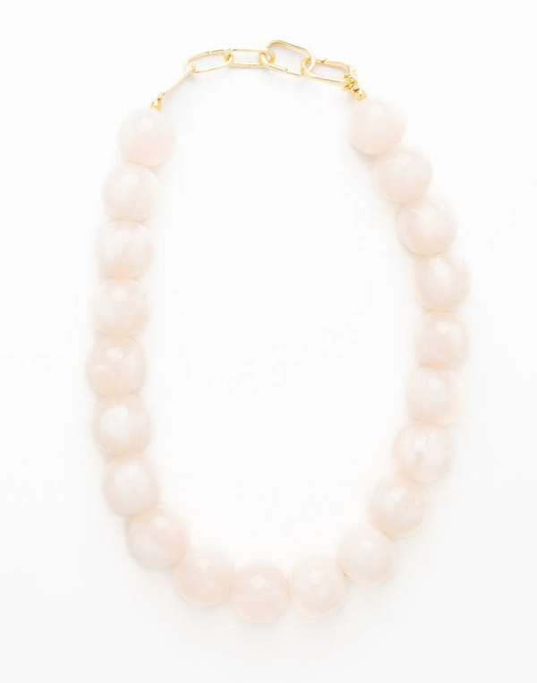 Iris Necklace - Milky White