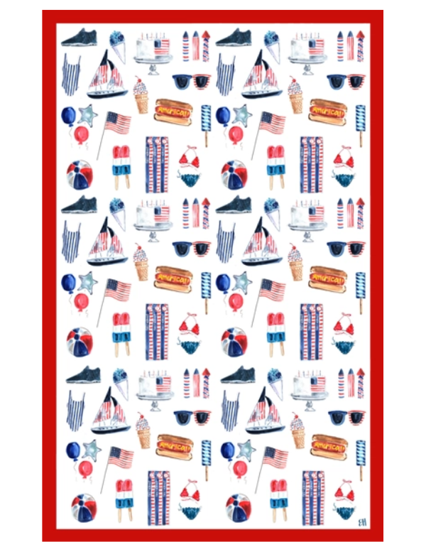 Summer Fun Tea Towel
