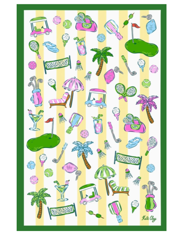 Country Club Tea Towel