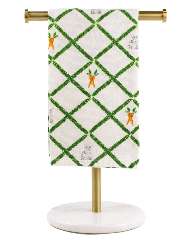 Boxwood Trellis Bunny Hand Towel