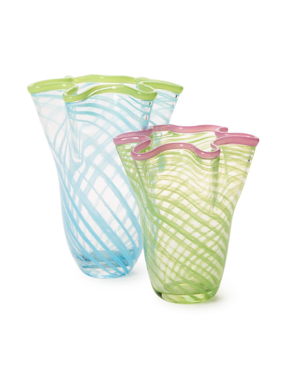Swirl Hand Blown Vase - Assorted