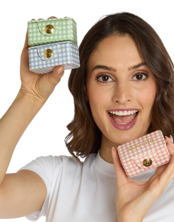 Gingham Sewing Box