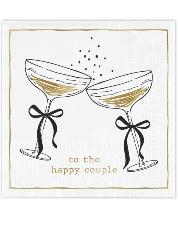 Cocktail Napkins--To The Happy Couple