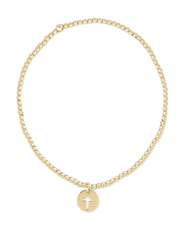 eNewton Classic Blessed Small Disc Beaded Bracelet