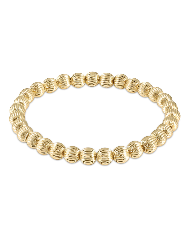 eNewton Dignity Gold 6mm Bead Bracelet