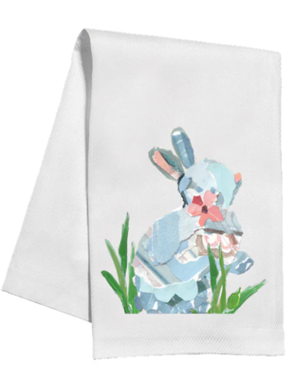 Kitchen Towel--Blue Bunny