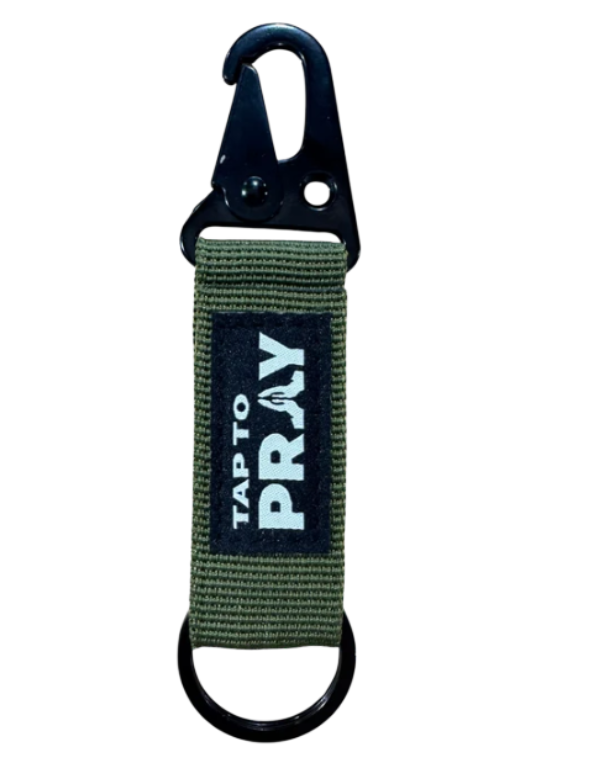 Tap To Pray Tactical Keychain - Green