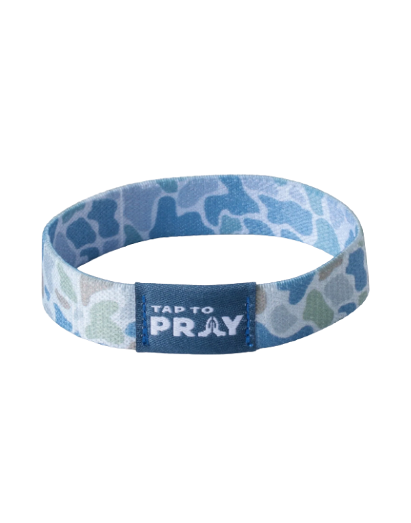 Tap to Pray Bracelet--Moss/Slate Camo-Medium
