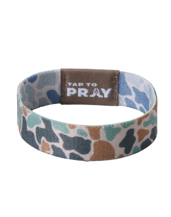 Tap to Pray Bracelet--Classic/Sage Camo--Medium