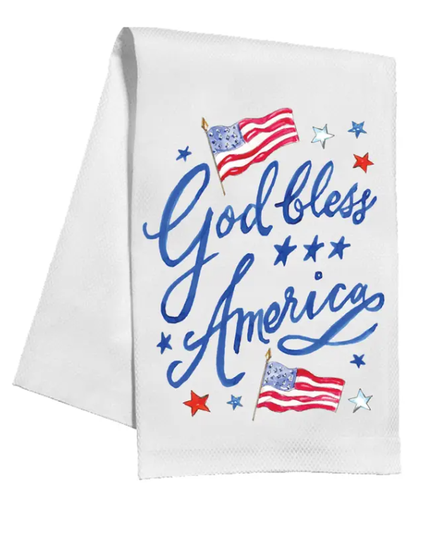 God Bless America Kitchen Towel