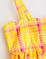 Hadley Bubble - Seashell Plaid