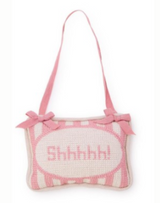 Shhhhh! Embroidered Pillow Door Hanger - Assorted Colors