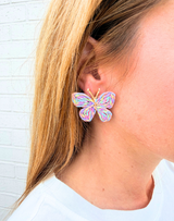 Raffia Butterfly Earrings