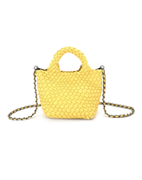 Yellow Braided Clutch
