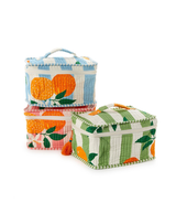 Orange Grove Toiletry Train Case
