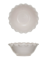 10" Stoneware Bowl With Scallop