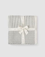 Barefoot Dreams CozyChic Cotton Linea Mixed Stripe Throw