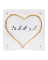 Soul Gold Heart in 3x3 Acrylic Frame