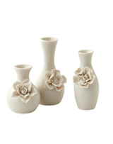 White Mini Flower Bud Vase