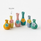 Ceramic Mini Bud Vase With Flower