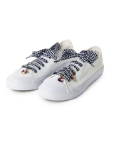 Gingham Shoelaces with Charms - Assorted