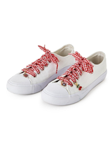 Gingham Shoelaces with Charms - Assorted