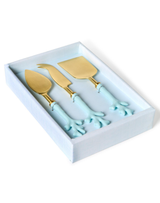 Seafoam Coral Cheese Knives