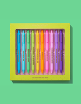 Motivational Set of 10 Colored Gel Pens