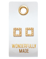 Stud Square Earrings