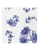 Blue and White Floral Dinner Napkins