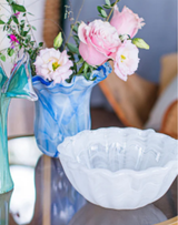 Onda Glass Small Bowl--White