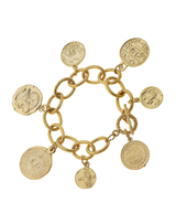 Gold Saints Charm Bracelet