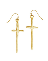 Tall Cross Earrings