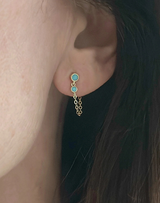 Talley Double Dot Chain Wrap Earrings