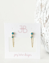 Talley Double Dot Chain Wrap Earrings