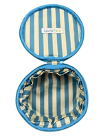 Rosemary Indigo Round Jewelry Case