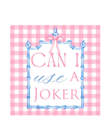 Mahjong Cocktail Napkins- Blue Tiles