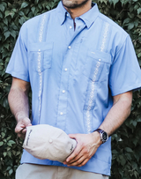 Guayabera Libre Shirt- Cielo