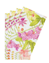 Caspari Orchid Conservator Guest Towel