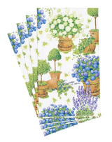 Caspari Potted Hydrangea Guest Towel