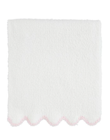 Pink Scallop Chenille Blanket