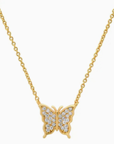 Pave Butterfly Necklace