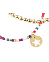 eNewton Small Star Gold Disc 2mm Hope Unwritten Bracelet- Firecracker