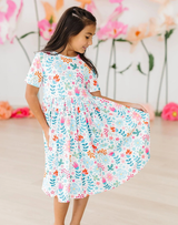 Sunlit Garden Pocket Twirl Dress