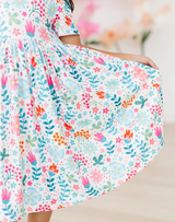 Sunlit Garden Pocket Twirl Dress