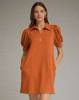 Ria Dress- Rust