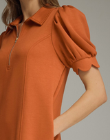 Ria Dress- Rust