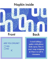 Cocktail Napkin-Beach Docking