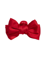 Mini Satin Bow Claw Clip