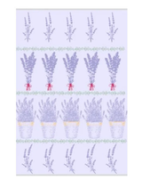 Lavender Pots Tea Towel